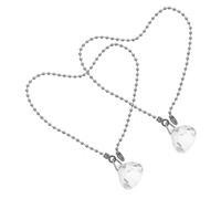 SOIMISS 2 pièces Chaîne de Traction pour Ventilateur Plafond et Lampe Suspension Lot de Cordons Décoratifs avec Boules Cristal Facile à Installer et Remplacer