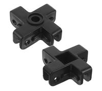 SOIMISS 2 Pièces Clips pour Tente, Clips de Jambe de Tente pour Auvent Hexagonal en Plastique Noir 11x10,5x3cm, Montage Rapide, pour Parasol D’extérieur et Canopy, Plage et Patio