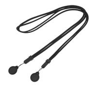 SOIMISS 2 Pièces Cordon Magnétique Portable pour Microphone sans Fil Noir en Nylon et Caoutchouc Fixation Magnétique, pour Enregistrement et Podcast
