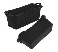 SOIMISS 2 pièces Couvercle de Bac à Graisse Réutilisable Silicone Liner Anti-Goutte pour Barbecue et Cuisine Compatible avec Blackstone Collecteur Huile Portable et Pratique pour Usage