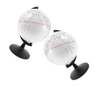 SOIMISS 2 pièces Globe Décoratif Vierge à Peindre Modèle DIY Multi-Fonction Effaçable Support Autonome pour Loisirs Créatifs et Décoration de Bureau Lot