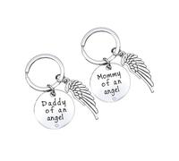 SOIMISS 2 Pièces Joli Porte-Clés Couple Porte-Clés Mode Pendentif Porte-Clés Papa Maman Porte-Clés Voiture Clé Suspendue Fausse Couche Souvenir Couple Clé De Voiture Pendentif Élégant