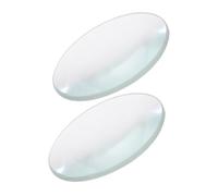 SOIMISS 2 pièces Lentilles Double Convexes Optique Diamètre pour Enseignement Physique et Expériences Scientifiques