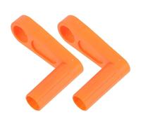 SOIMISS 2 Pièces Lot de 2 Poignées de Bras de Bascule en Plastique Orange pour Enrouleur de Tuyau, Manivelles de Rechange Universelles pour Dévidoirs D’arrosage Manuels, Accessoires