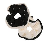 SOIMISS 2 pièces Lot de Élastiques à Cheveux Décoratifs et Filles Chouchous Élégants Beige et Noir Accessoires Multifonctionnels pour Cheveux Épais comme Bracelets