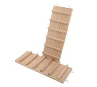SOIMISS 2 Pièces Lot de Set de Ponts Suspendus en Bois 26,4 X 9,4 Cm pour Hamster, Bernard-l’hermite et Petits Animaux, Échelle D’Escalade Multifonctionnelle pour Cage, Accessoire