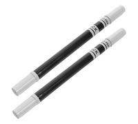 SOIMISS 2 pièces Marqueurs Alimentaires à Double Pointe pour Pâtisserie Stylo Colorant Comestible Noir Décoration Précise Gâteau Biscuit Fondant Résistant et Réutilisable