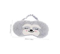 SOIMISS 2 Pièces Masque de Sommeil Garçon Fille Doux et Peluche Masque Nuit Occultant Animal Mignon pour Garçon Fille Cache Yeux Confortable et Portable pour Sieste et Voyage