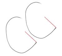 SOIMISS 2 Pièces Micro Piezo pour Guitare Acoustique et Ukulélé Câble sans Prise, Solide en Pvc et Métal, Design Moderne, pour Réparation et Remplacement D'instruments