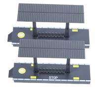 SOIMISS 2 pièces Modèle de Plateforme de Train Décorative Plastique Accessoire de Station de Simulation pour Jeux Garçon Fille pour Décor de Paysage Ferroviaire