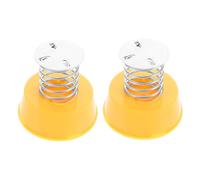 SOIMISS 2 pièces Ornement Voiture avec Socle à Ressort Figurines à Tête Secouante pour Tableau de Bord et Décoration Vélo Accessoires DIY Colorés et Amusants pour Auto et Vélo