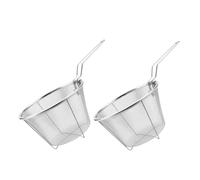SOIMISS 2 pièces Panier Friteuse Acier Inoxydable Lot de Baskets à Frites Pliables pour Cuisine Résistants Chaleur et pour Égouttage Dhuile et Cuisson Familiale