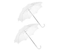 SOIMISS 2 Pièces Parapluie en Dentelle de Mariage décor Porte-Parapluie UV Parasol Deporte Umbrella Accessoire de de Performance s de Costume de Dame Plastique