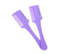 SOIMISS 2 Pièces Peigne Rasoir Double Tranchant Outil Effileur pour Coupe de Cheveux à Domicile et Lot pour Entretien Familial