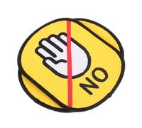 SOIMISS 2 pièces Pet Social Warning Stickers Reusable Dog Identification Tags Do Not Touch Signs for Pet Safety and Identification