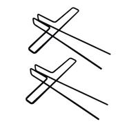 SOIMISS 2 pièces Pinces Mémo Métal pour Partition Musique Clips Métal Noir pour Musique Accessoires Pratiques et Durables pour Maintenir et Notes Musicales