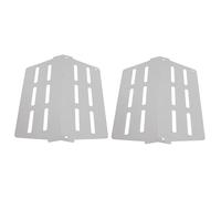 SOIMISS 2 pièces Plaques Chauffantes BBQ INOX pour Barbecue Gaz Extérieur Diffuseur de Chaleur Résistant Accessoire pour Cuisson Uniforme et Nettoyage Facile Camping et Jardin