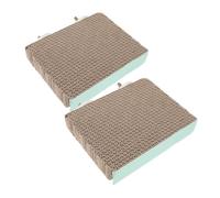 SOIMISS 2 pièces Plateforme Carton pour Perchoir Oiseau Support de Cage pour Perroquets Accessoire de Jeu et Exercice pour Oiseaux Antidérapant et Facile à Installer