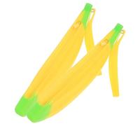 SOIMISS 2 pièces Pochette à Crayons Banane Silicone Capacité Trousse Créative et Résistante pour Filles et Adultes Organiseurs de Papeterie Portables avec Design Unique et Pratique