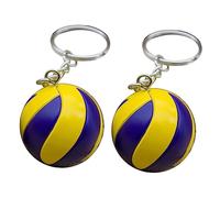 SOIMISS 2 Pièces Porte-clés De Volley-ball De Sport Pour Garçons Pendentif Porte-clés Volley-ball De Volley-ball Porte-clés à Main Décoratif Pendentif Volley-ball Cuir