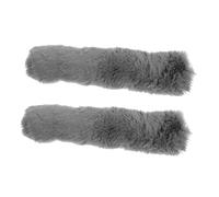 SOIMISS 2 pièces Protections Épaules Épaisses pour Sacs Coussinets Larges Fausse Fourrure Remplacements Confortables pour Poignées de Sacs à Main et Bandoulières Gris Foncé