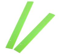 SOIMISS 2 Pièces Règle de Mesure Tactile en Pp Vert Repères Surélevés pour Aveugles, Outil Réutilisable Adapté à L'école la Maison, Apprentissage Précis et Pratique