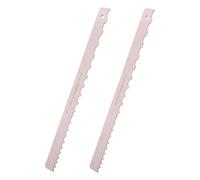 SOIMISS 2 Pièces Règle Inox Crantée pour Manche Guitare et Basse Outil de Luthier Précis pour Mesure et Du Manche Compatible Basses et Guitares Électriques