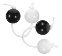 SOIMISS 2 pièces Rhythm Balls Shaker Percussion Instrument Musical Instrument Double Balls African Rhythm for Music Lovers and Beginners