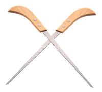 SOIMISS 2 pièces Scie à Main de Jardinage Scie Élagage Multifonctionnelle Portable avec Lame Japonaise Double Denture Poignée Bois Antidérapante Outil Léger pour Camping et Coupe Arbres