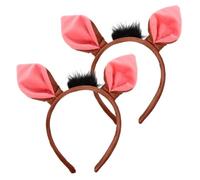 SOIMISS 2 Pièces Serre-tête Oreilles de Cochon Doux et Léger Accessoires Cheveux Cosplay Garçon Fille pour Fêtes Déguisement Carnaval