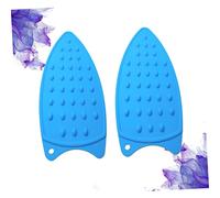 SOIMISS 2 pièces Set de Tapis Silicone Chaleur pour à Repasser Protection Antidérapante et Isolante Supports de pour Semelle de Adaptés pour Table et Usage Domestique Bleu
