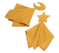 SOIMISS 2 pièces Snuggle Blanket Set Moon Stars Design Soft Crib Bedding Comfort Toy For Sleep