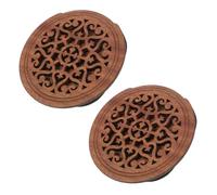 SOIMISS 2 Pièces Soundhole Cover For Guitar Solid Wood Acoustic Guitar Hole Cover With Feedback Function For Sound And Precise Tuning