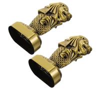 SOIMISS 2 pièces Statue Merlion Métal Petit Modèle Décor Bureau Maison Symbole Culturel Singapour Artisanat Robuste et Collection