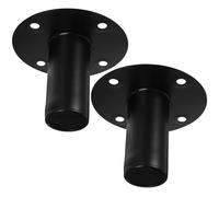SOIMISS 2 Pièces Support de Haut-Parleur de Scène 107x80mm | Socle Noir, Installation Simple et Retrait Facile, pour Enceintes Bibliothèque et Moniteurs Studio