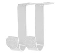 SOIMISS 2 pièces Support de Rideaux Ensemble de Supports pour Tringle à Rideaux Fixation Murale Pratique Portants à Linge et Plus Blanc