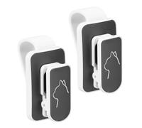 SOIMISS 2 pièces Support Lunettes Voiture Abs Clip pour Visière Solaire Porte Lunettes Compact et Accroche Pratique pour Protection Surlunettes Maintien Sécurisé pour Conducteurs