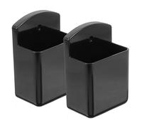 SOIMISS 2 Pièces Support Mural pour Télécommande sans Perçage Boîtier de Rangement Stable pour TV Climatiseur et Ventilateur Organisateur Mural Compact et Pratique