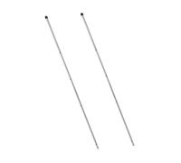 SOIMISS 2 Pièces Table Football Rod Replacement Stainless Steel Foosball Poles with Plastic Caps Fit for Home Game Party