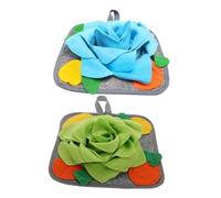 SOIMISS 2 Pièces Tapis Renifleur pour Petits Animaux Tapis Enrichissement Durable et Multifonctionnel pour Hamsters et Oiseaux Jeu Interactif