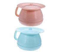 SOIMISS 2 Pièces urinoir portatif portables pour enfants pot portable pour enfants pot de lavabo bouteilles de pipi en plastique seaux d'urine bassines âgées pp