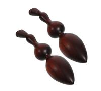 SOIMISS 2 Pièces Wooden Massage Sticks Large For Deep Tissue Reflexology Ergonomic Rosewood Scraping Rods For Facial Acupressure Portable Manual Acupuncture Tools