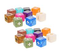 SOIMISS 20 pièces Dés de Calcul Mathématiques pour Garçon Fille Accessoires de Classe Acrylique Robuste Jeux Pédagogiques de Calcul avec Symboles Daddition et Couleur Couleur Aléatoire