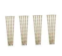 SOIMISS 20 pièces Piquets Spirale Zincés pour Gazon Artificiel Bordure Pavé et Jardin Clous de Menuiserie Résistants et Antirouille Ancrage Solide pour Aménagement Paysager