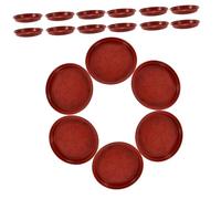 SOIMISS 20 Pièces Plateau De Pot De Fleur Bacs à Plantes pour Pots Décoration Intérieure Succulent Plateaux Soucoupe Usine Rond À L'intérieur Bac à Plantes Petit Plastique Rouge