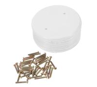 SOIMISS 20 pièces Protection Prise Électrique Plastique Cache Rond Blanc pour Câbles et Interrupteurs Plaque de Protection Sécurisée pour Bureau et Maison