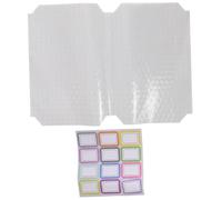 SOIMISS 20 pièces Protège Cahiers Auto Adhésif Transparent Film de Protection Scolaire Étanche pour Cahiers Couverture Réutilisable et Résistante Aux Éclaboussures pour Étudiants