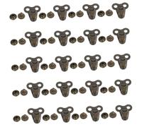 SOIMISS 20 Pièces Rivets de réparation de chaussures lacets de chaussures crochets de vitesse pour bottes boucles de chaussures crochets à chaussures pour mur œillets de bottes alliage
