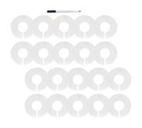 SOIMISS 20 pièces Séparateurs Ronds pour Vêtements Lot de Plastique Diviseur de Dressing pour Optimiser Espace du Placard Organisateur Pratique pour Rangement Nursery