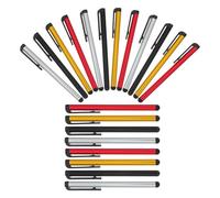 SOIMISS 20 pièces Stylet Tactile pour Téléphone et Tablette Stylo Fin Capacitif Haute Sensibilité Couleurs Élégantes Noir Argent Doré pour Écrans Tactiles